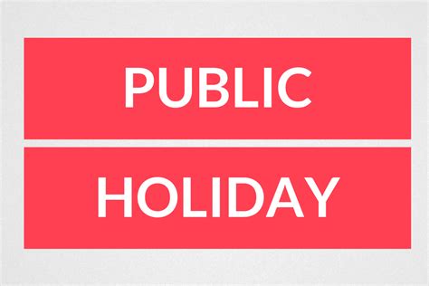 public holidays